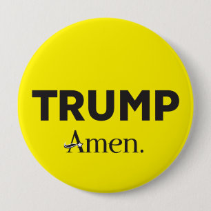 Bóton Redondo 10.16cm Trump Amen