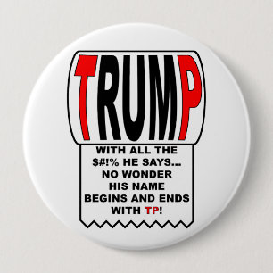Bóton Redondo 10.16cm Trump TP!