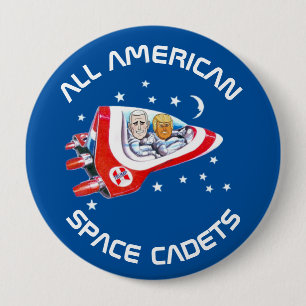 Bóton Redondo 10.16cm Trunfo & moedas de um centavo