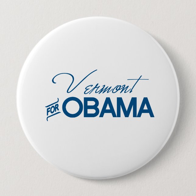 Bóton Redondo 10.16cm Vermont para Obama -.png (Frente)