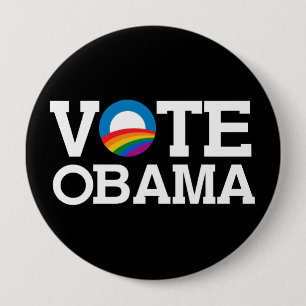 BÓTON REDONDO 10.16CM VOTO OBAMA