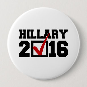 Bóton Redondo 10.16cm VOTO PARA HILLARY 2016.png
