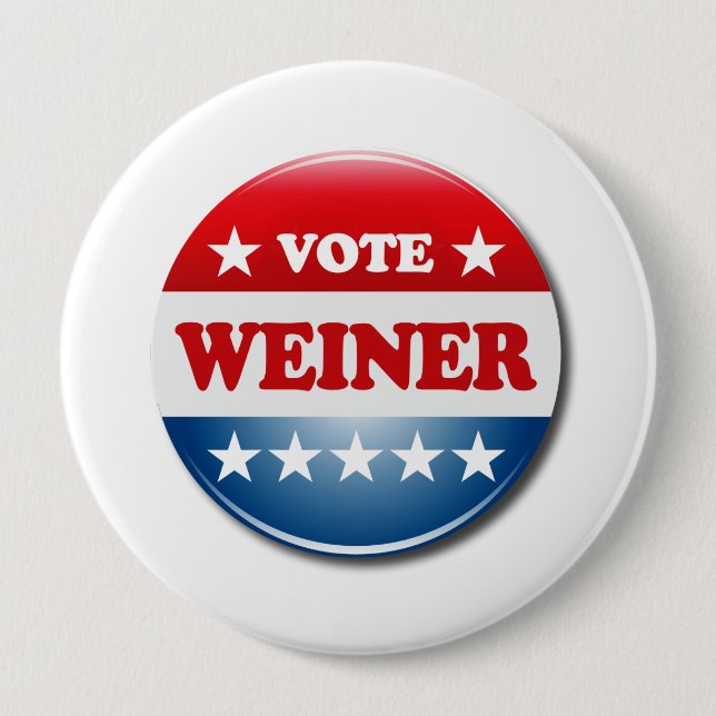 BÓTON REDONDO 10.16CM WEINER DO VOTO (Frente)