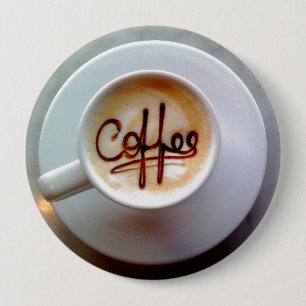 Bóton Redondo 10.16cm Xícara de café e pires latte café