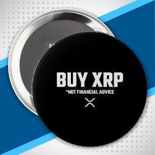 Bóton Redondo 10.16cm XRP Crypto Memory Not Financial Advice Dispenser