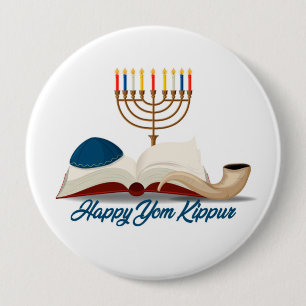 Bóton Redondo 10.16cm Yom Kippur