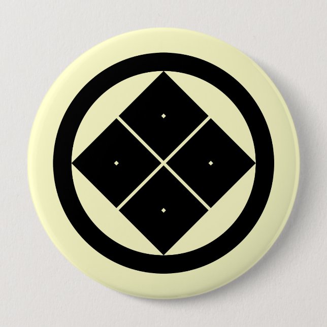 Bóton Redondo 10.16cm Yotsume do sumitate de Maruni, Japão (Frente)