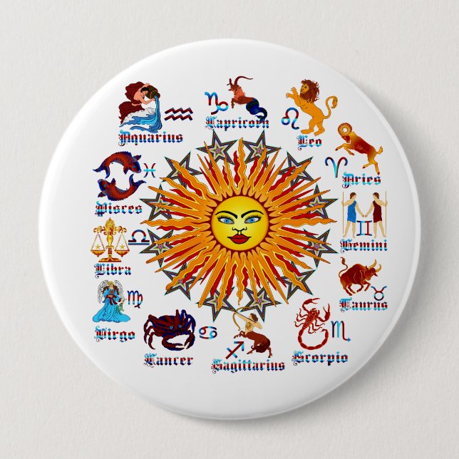 Bóton Redondo 10.16cm Zodiac-Signs-All-V-1 (Frente)