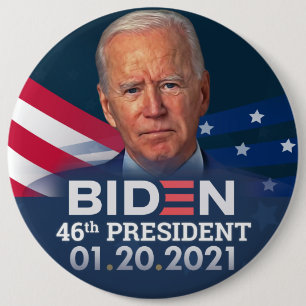 Bóton Redondo 15.24cm 59.º Dia da Inauguração do Presidente 2021 Bot