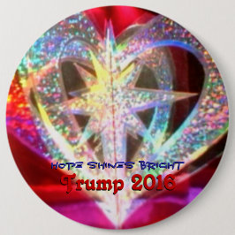 Bóton Redondo 15.24cm A esperança brilha brilhante