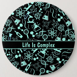 Bóton Redondo 15.24cm a moderna bioquímica azul do aqua é complexa