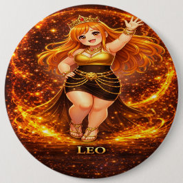 Bóton Redondo 15.24cm Arquivo Galáxia: Rainha Solar Leão