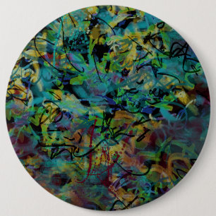 Bóton Redondo 15.24cm Arte Abstrato multicolorida