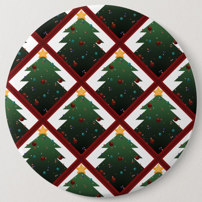 Bóton Redondo 15.24cm Árvore de Natal (Frente)