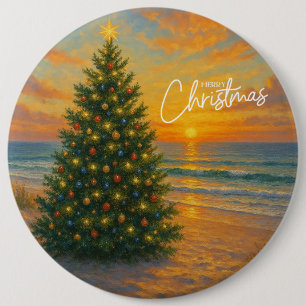 Bóton Redondo 15.24cm Árvore de Natal náutica/litorânea praia