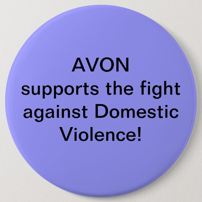Bóton Redondo 15.24cm Avon apoia a luta contra a violência doméstica (Frente)