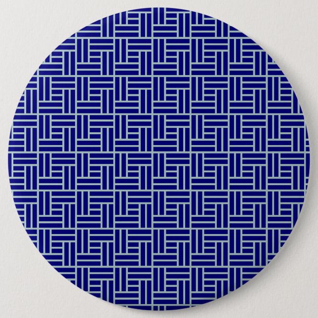 Bóton Redondo 15.24cm Azul (Frente)