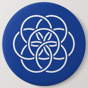 Bóton Redondo 15.24cm Bandeira da terra do planeta - botão