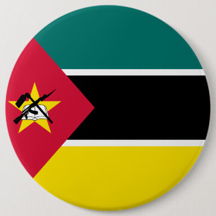 Bóton Redondo 15.24cm Bandeira de Mozambique