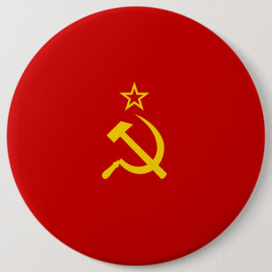 Bóton Redondo 15.24cm Bandeira de URSS