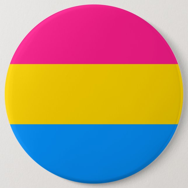 Bóton Redondo 15.24cm Bandeira Pansexual (Frente)
