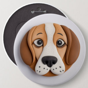 Bóton Redondo 15.24cm Beagle Um Delicioso Biscoito Inspirado