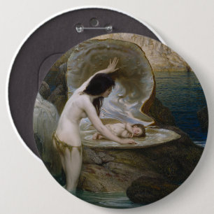 Bóton Redondo 15.24cm Bebê d'água e Sereia Ninfônica Bikini