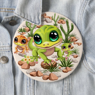Bóton Redondo 15.24cm Bebê Geckos Personagens de desenho animados