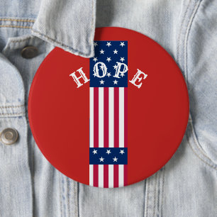 Bóton Redondo 15.24cm Belo Red Blue White Star Hope USA Cake Sta