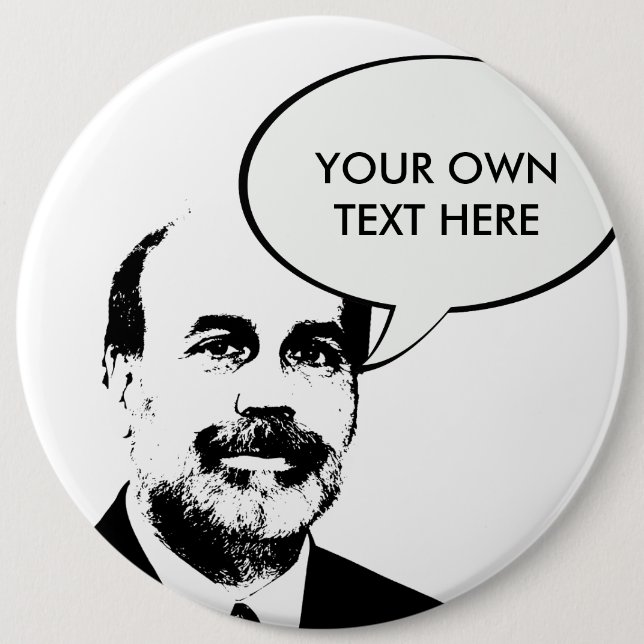 Bóton Redondo 15.24cm Ben Bernanke (Frente)