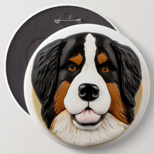 Bóton Redondo 15.24cm Bernese Mountain Dog 3D Inspirou