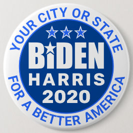 Bóton Redondo 15.24cm Biden Harris 2020 Eleição Presidencial Política