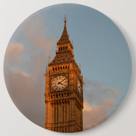 Bóton Redondo 15.24cm Big Ben no botão de Londres