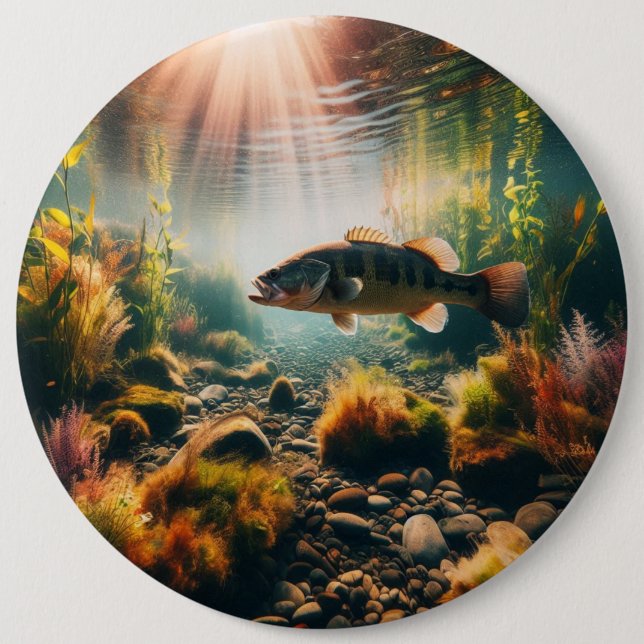 Bóton Redondo 15.24cm Boca subaquática grande (Frente)