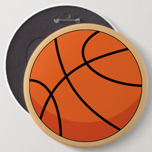 Bóton Redondo 15.24cm Bola de Basquete de Cartoon