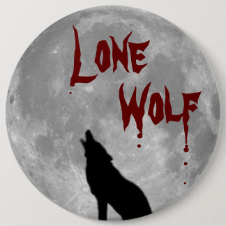 Bóton Redondo 15.24cm Botão: Botão Lobo Solitário