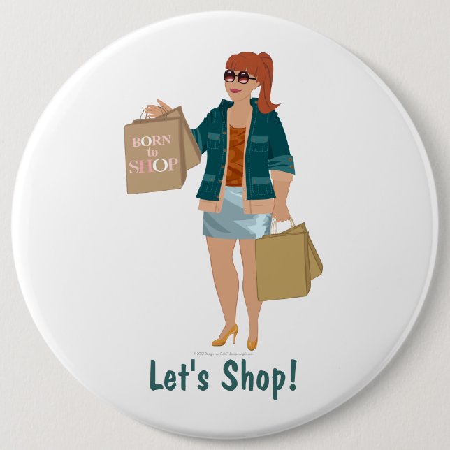 Bóton Redondo 15.24cm Botão colossal de DHG (Frente)