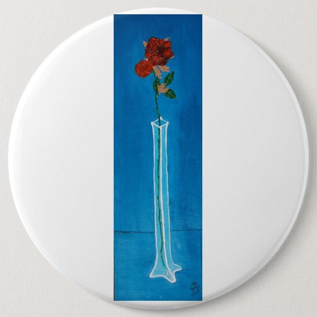 Bóton Redondo 15.24cm Botão cor-de-rosa da extra grande (Frente)