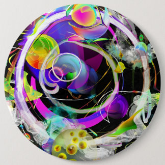 Bóton Redondo 15.24cm Botão cósmico da viagem