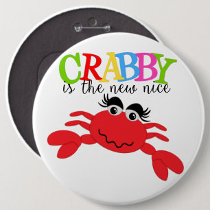 Bóton Redondo 15.24cm Botão Crabby-Round