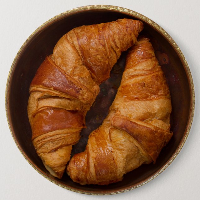 Bóton Redondo 15.24cm Botão Croissants (Frente)