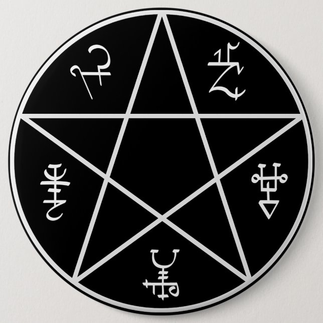 Bóton Redondo 15.24cm Botão da armadilha do demónio (Frente)