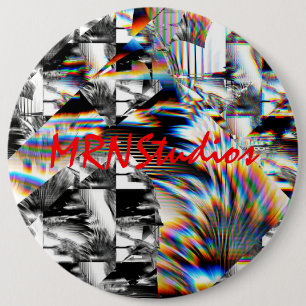 Bóton Redondo 15.24cm Botão de Assalto Arco-Íris