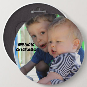 Bóton Redondo 15.24cm Botão de Foto Personalizado de 15 cm