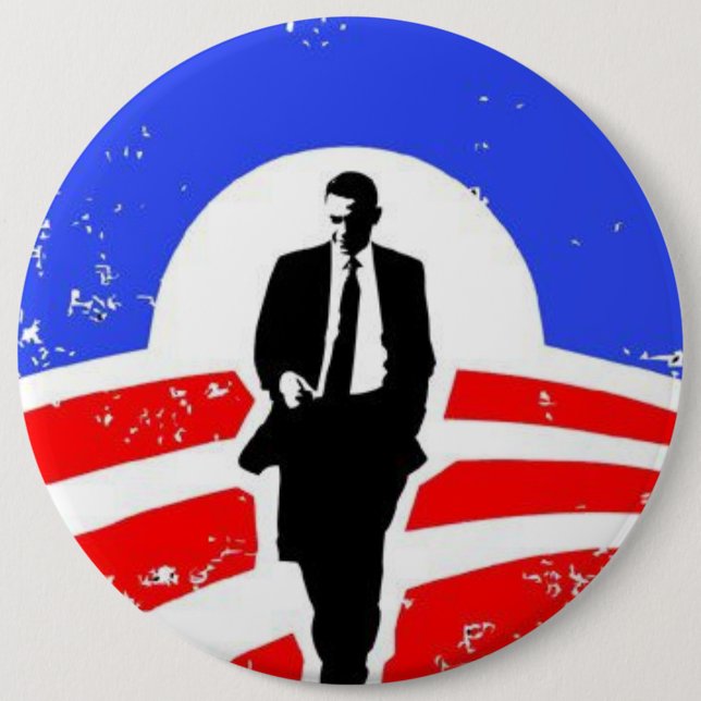 Bóton Redondo 15.24cm Botão de Obama 2012 (Frente)
