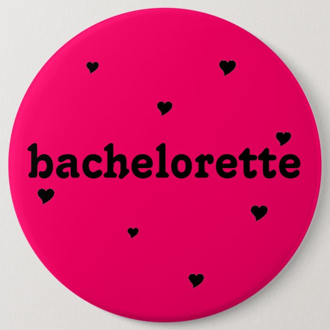 Bóton Redondo 15.24cm botão do "bachelorette" (Frente)