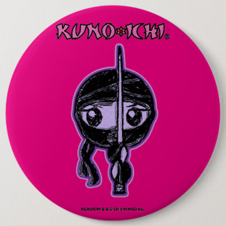 Bóton Redondo 15.24cm Botão Pinkish de KUNOICHI
