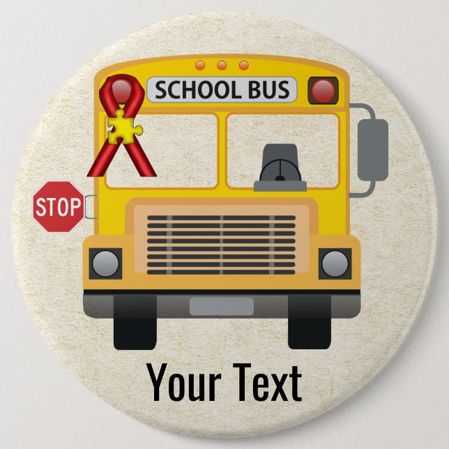 Bóton Redondo 15.24cm Botão Redondo do Driver de Barramento (Frente)