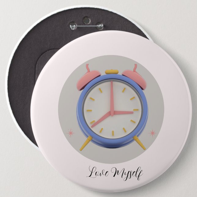 Bóton Redondo 15.24cm Botão redondo personalizável (Frente & Verso)