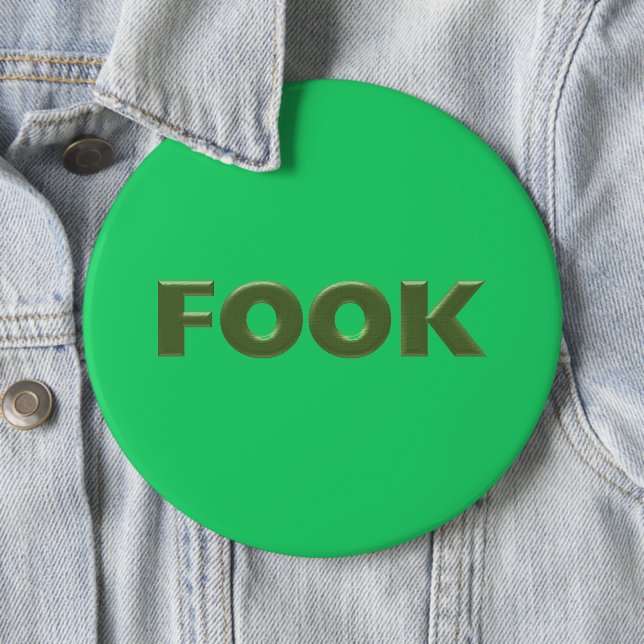Bóton Redondo 15.24cm Botão verde colossal Fook (In Situ)